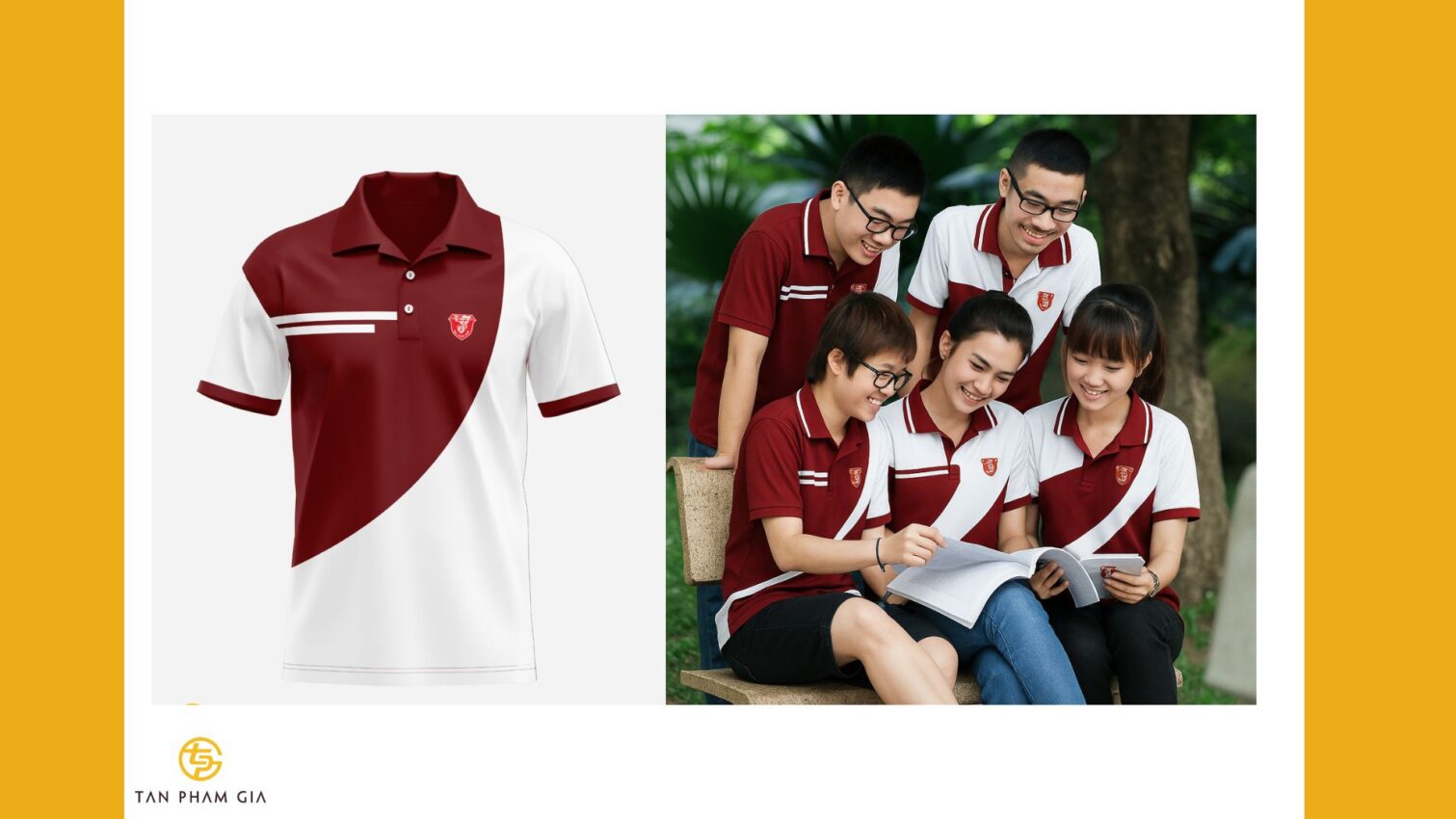 Mẫu áo thun đồng phục sinh viên năm cuối cực đẹp
