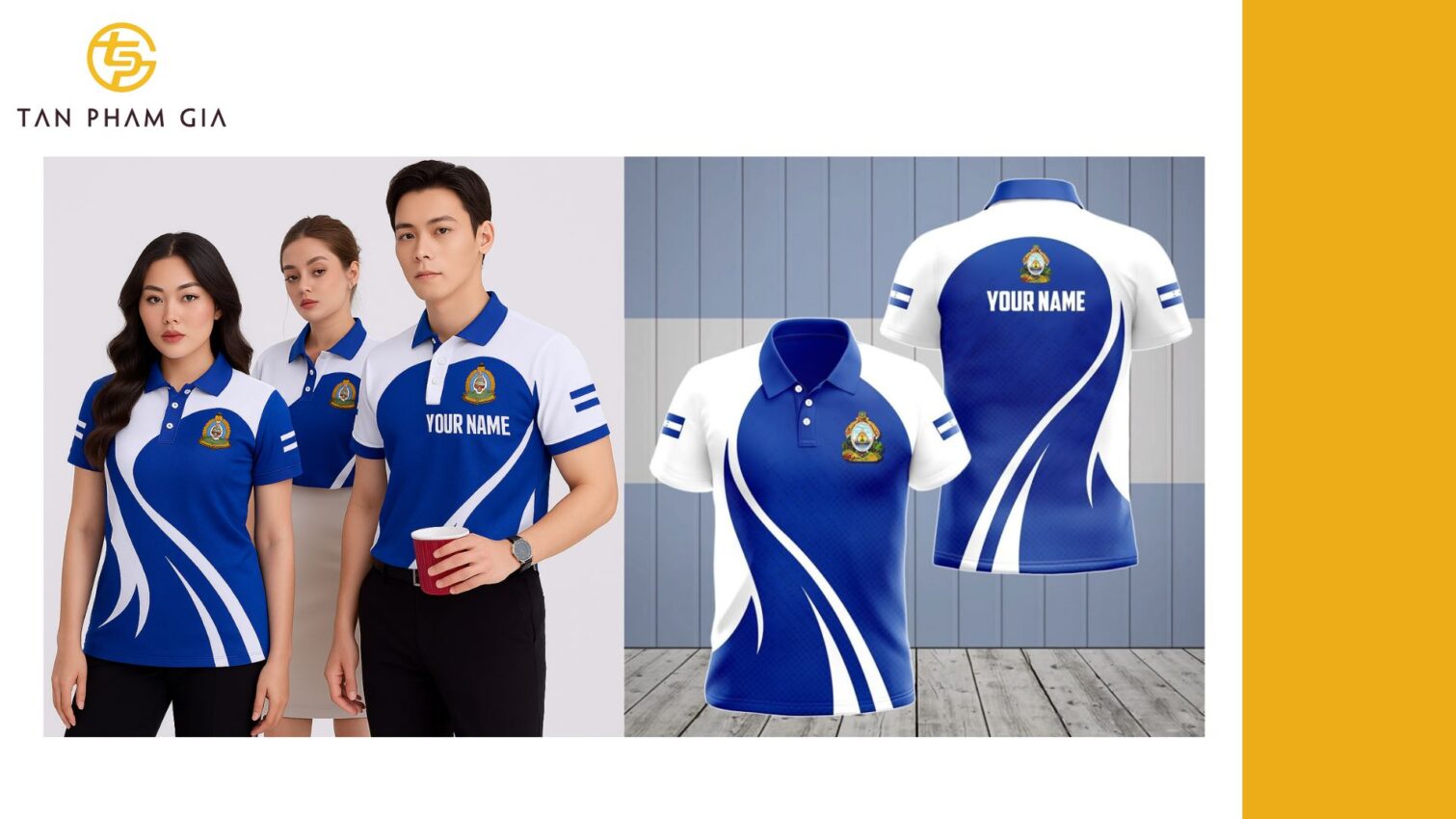Mẫu áo thun đồng phục chất cotton co giãn 4 chiều