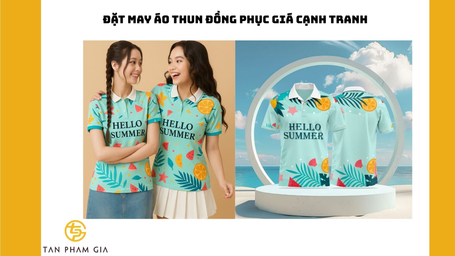 Đặt may áo thun đồng phục có in logo