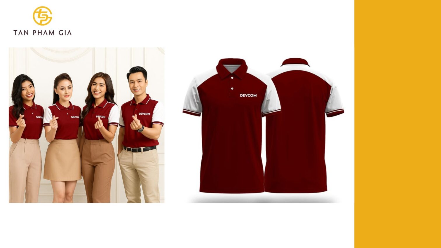 Mẫu áo thun đồng phục kiểu unisex phù hợp mọi giới