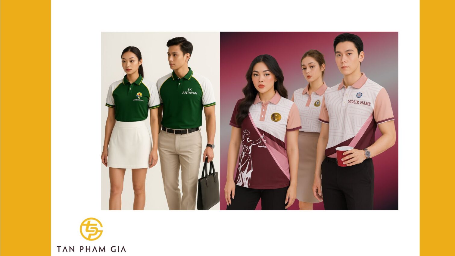 Mẫu áo thun đồng phục chất cotton co giãn 4 chiều