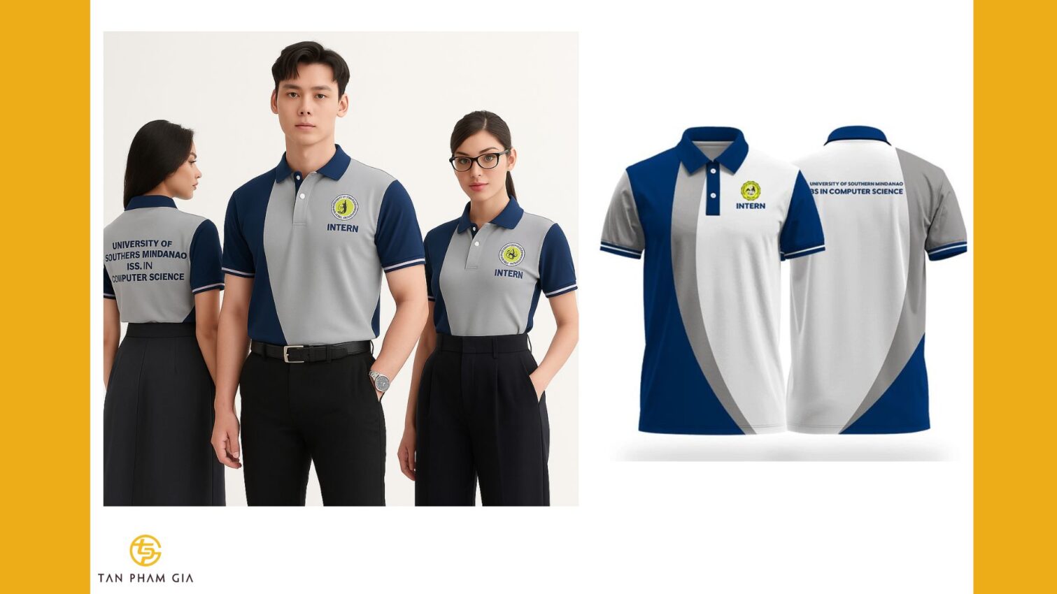 Mẫu áo thun đồng phục kiểu unisex phù hợp mọi giới