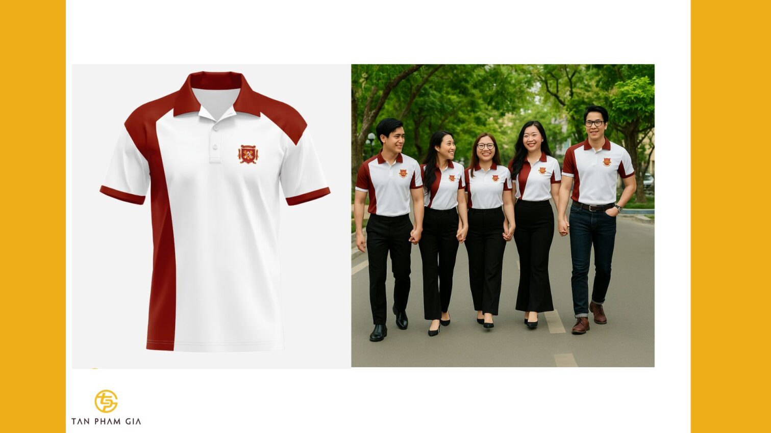 Mẫu áo thun đồng phục sinh viên năm cuối cực đẹp