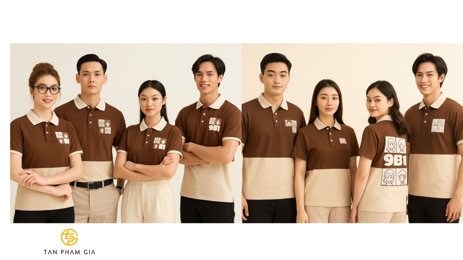 Mẫu áo thun đồng phục phong cách Gen Z cá tính