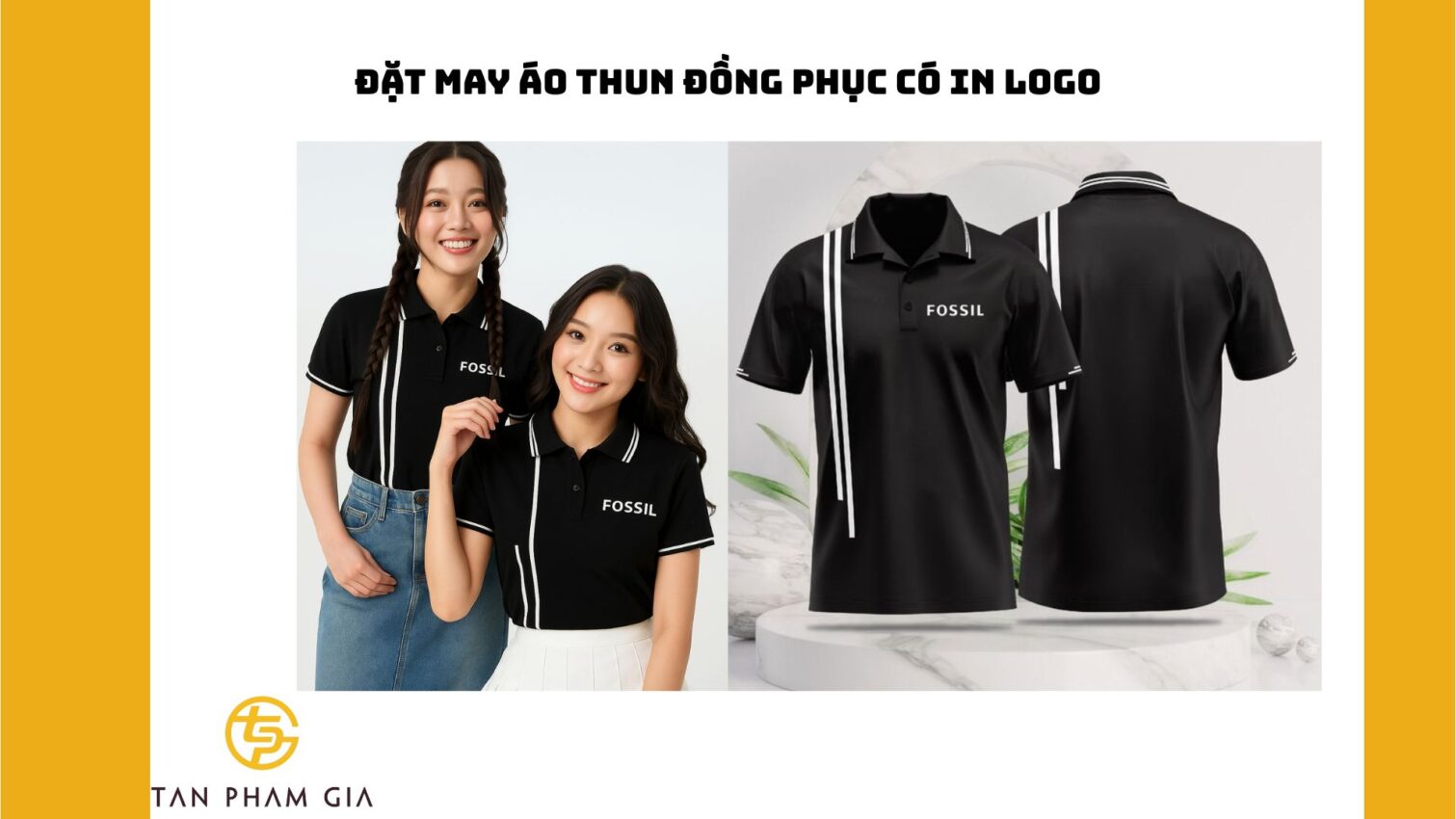 Đặt may áo thun đồng phục có in logo