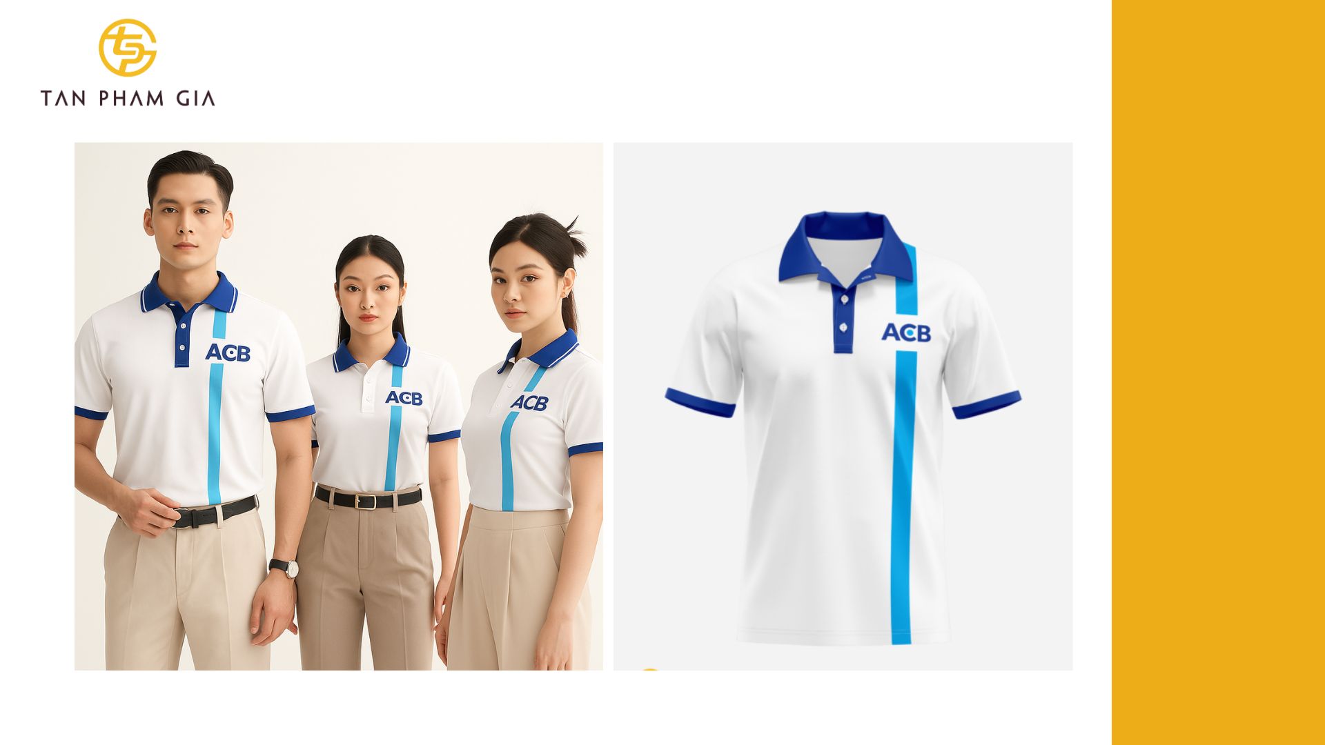 Mẫu áo thun đồng phục in thêu logo tối giản