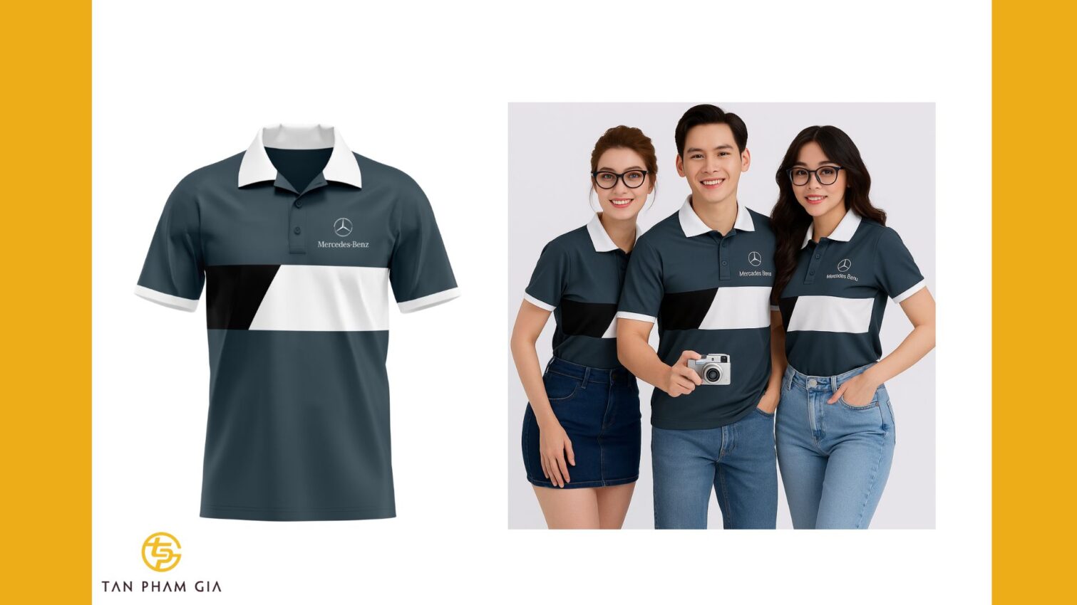 Mẫu áo thun đồng phục đi sự kiện phong cách riêng