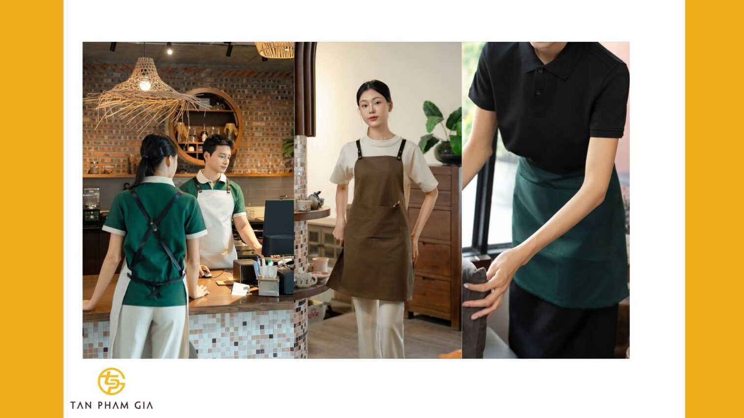 Mẫu áo thun đồng phục cho quán cà phê vintage