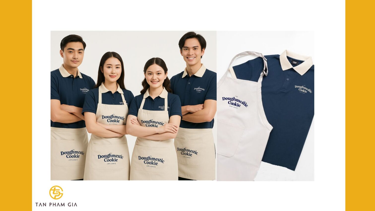 Mẫu áo thun đồng phục cho quán cà phê vintage