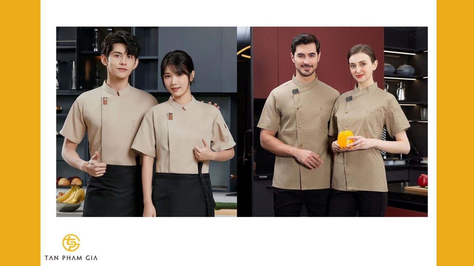Mẫu áo thun đồng phục cho quán cà phê vintage
