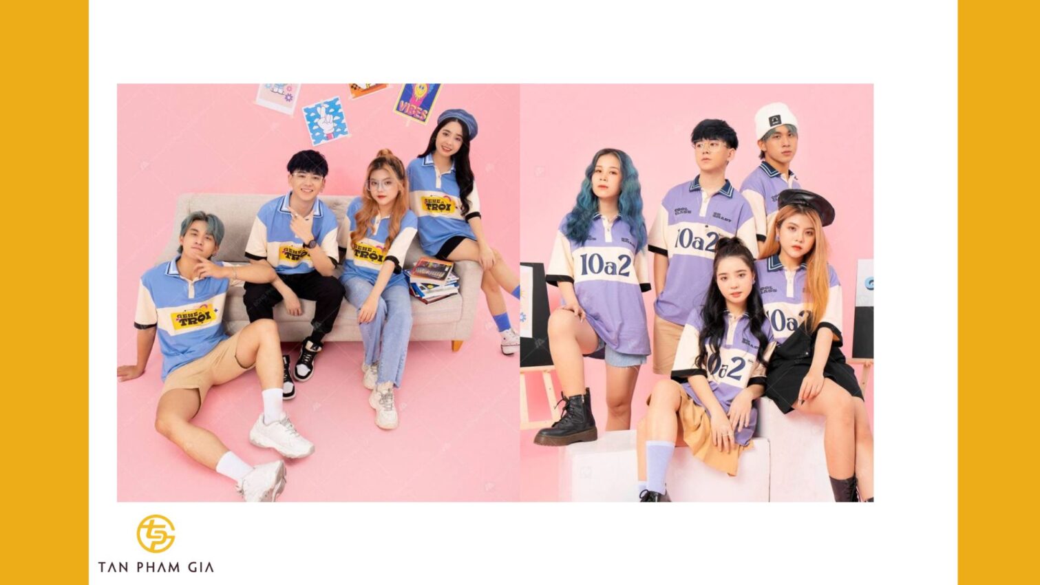 Mẫu áo thun đồng phục phong cách Gen Z cá tính