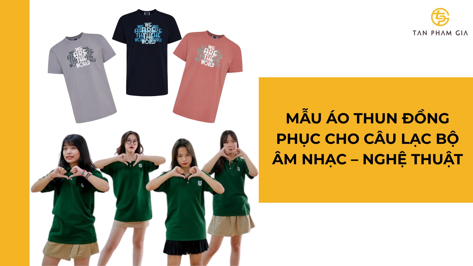 mẫu áo thun đồng phục cho Câu lạc bộ âm nhạc – nghệ thuật