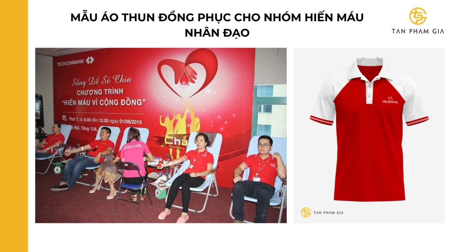 mẫu áo thun đồng phục cho Nhóm hiến máu nhân đạo