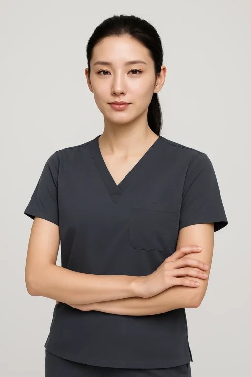 Đồng Phục Bộ Y Tế Nữ ( Srubs ) Màu Xám Tro