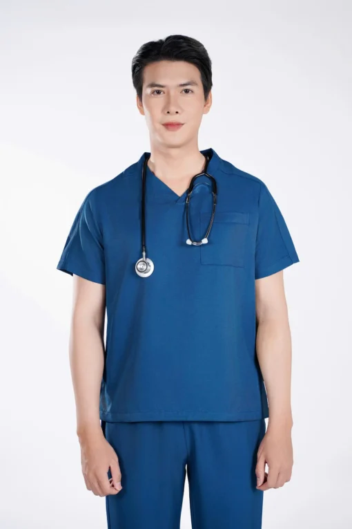 Đồng Phục Bộ Y Tế ( Srubs ) Màu Dương Đậm