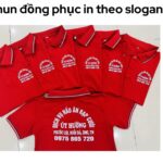 In áo thun đồng phục in theo slogan In áo thun đồng phục in theo slogan