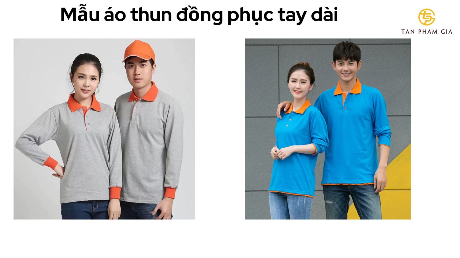 Mẫu áo thun đồng phục tay dài