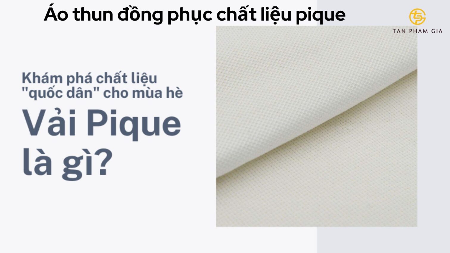 Áo thun đồng phục chất liệu pique