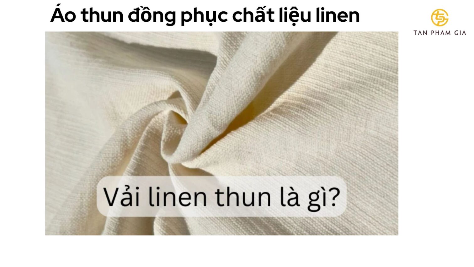 Áo thun đồng phục chất liệu linen