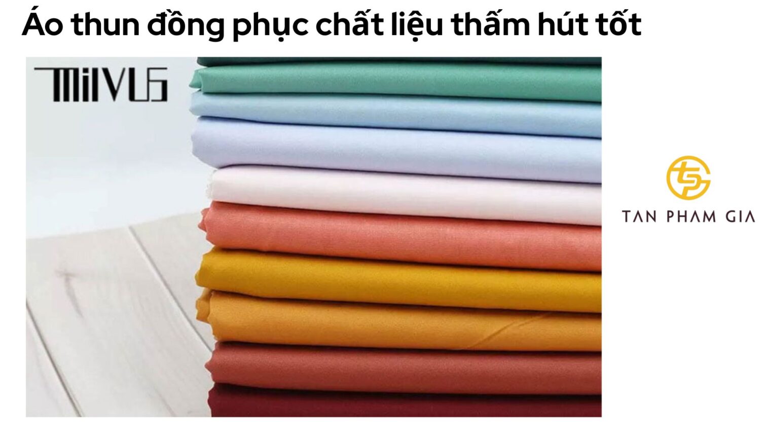 Áo thun đồng phục chất liệu thấm hút tốt