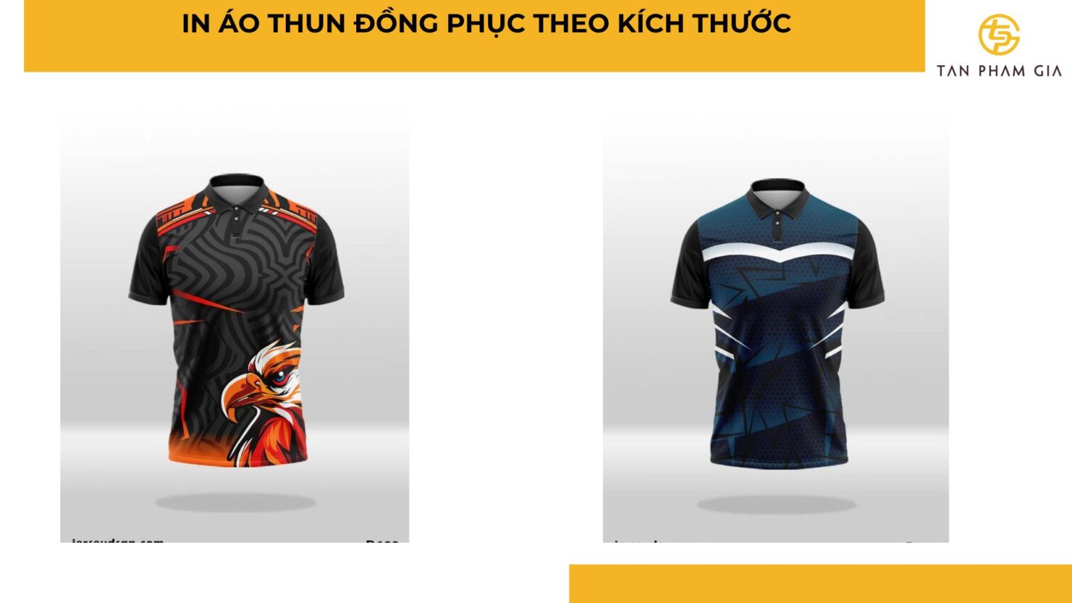 In áo thun đồng phục theo kích thước