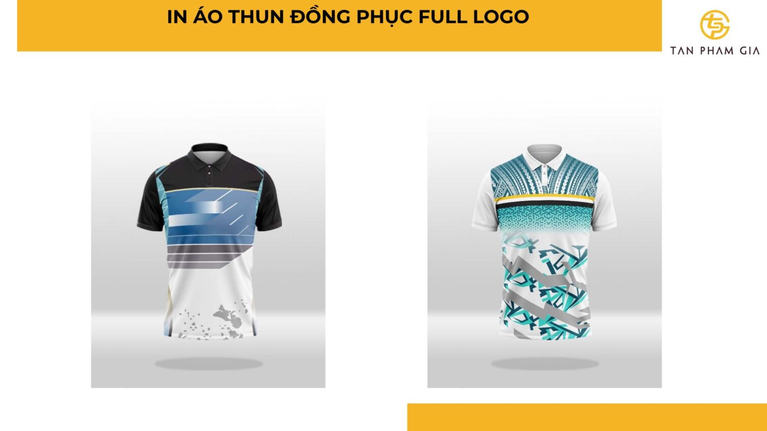 In áo thun đồng phục full logo