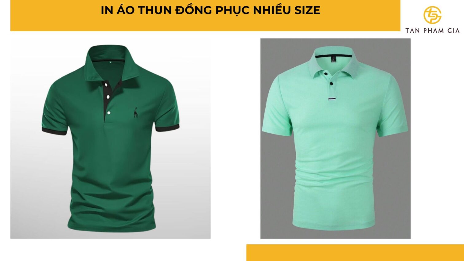 In áo thun đồng phục nhiều size