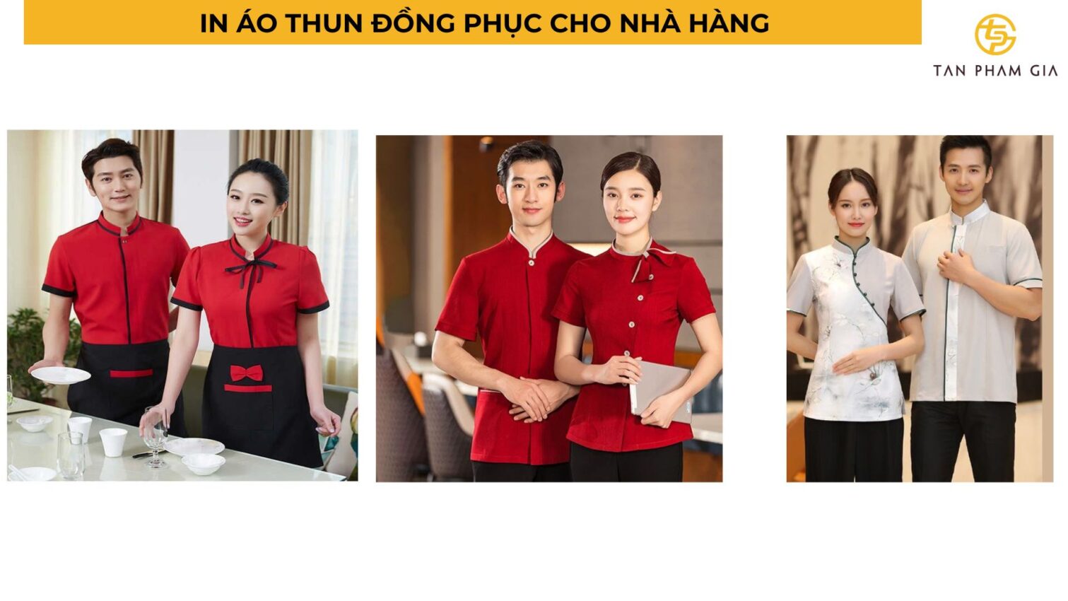 In áo thun đồng phục cho nhà hàng