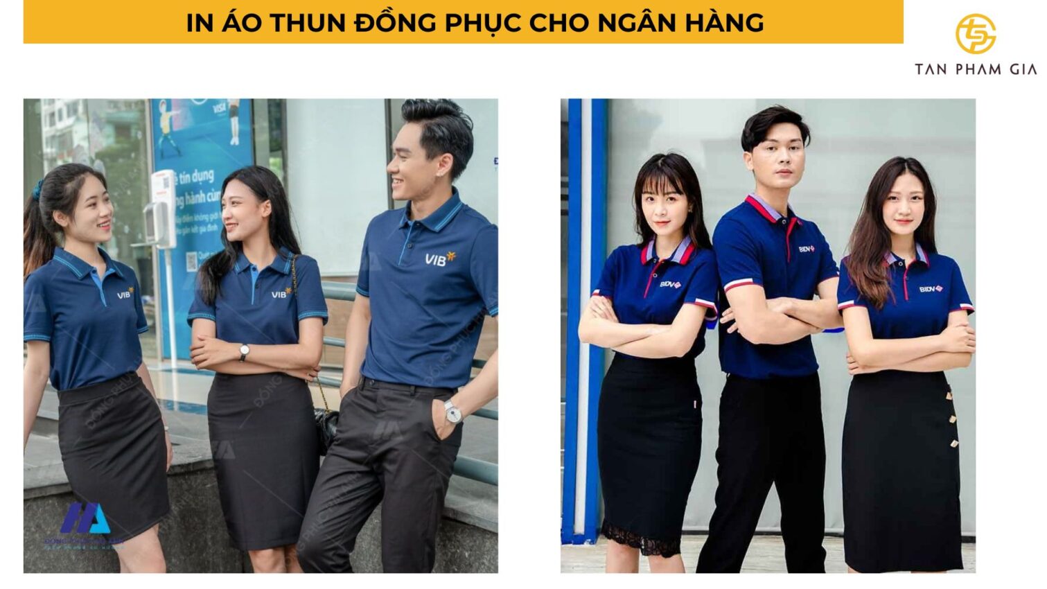 In áo thun đồng phục cho ngân hàng