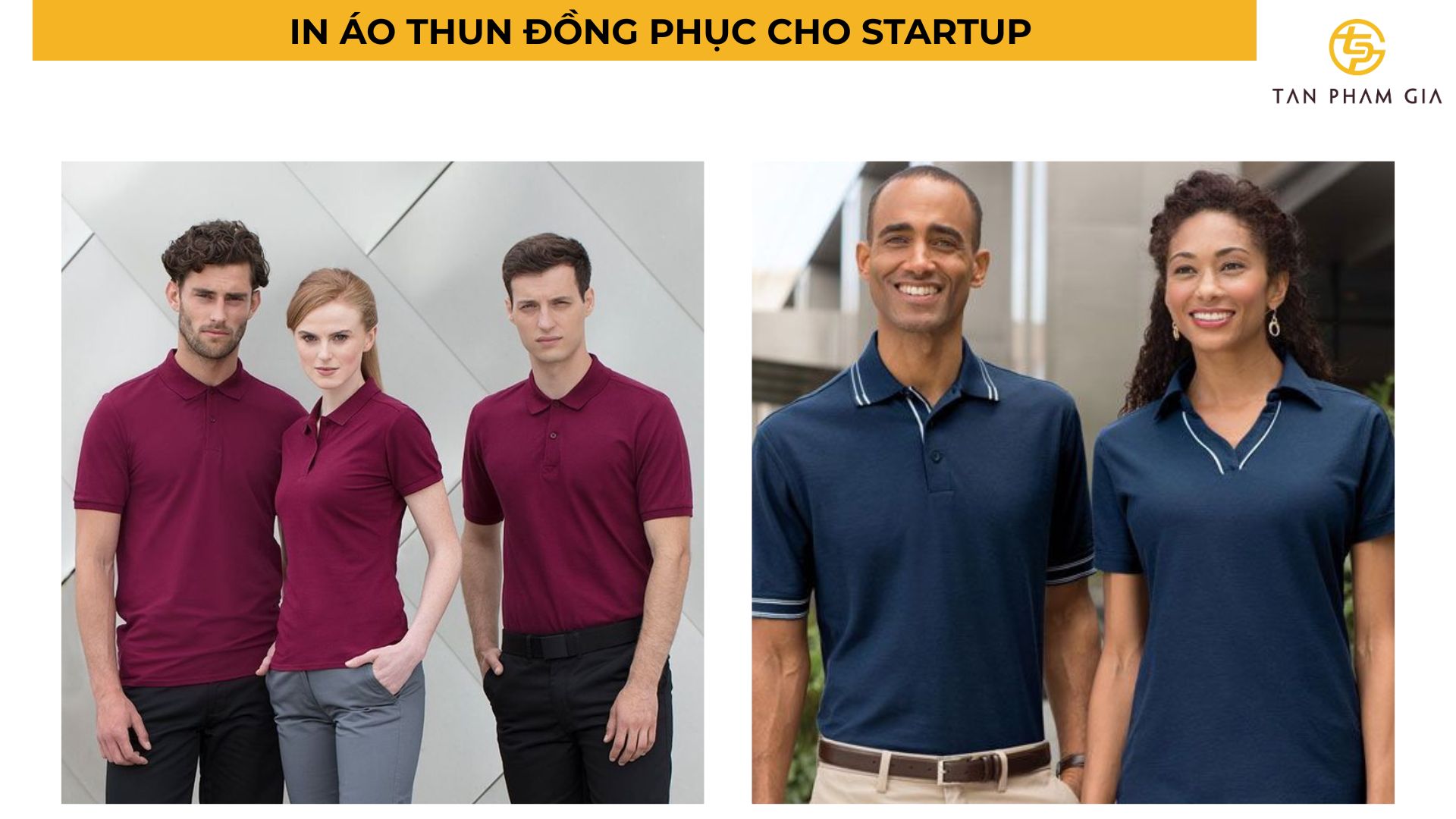In áo thun đồng phục cho startup