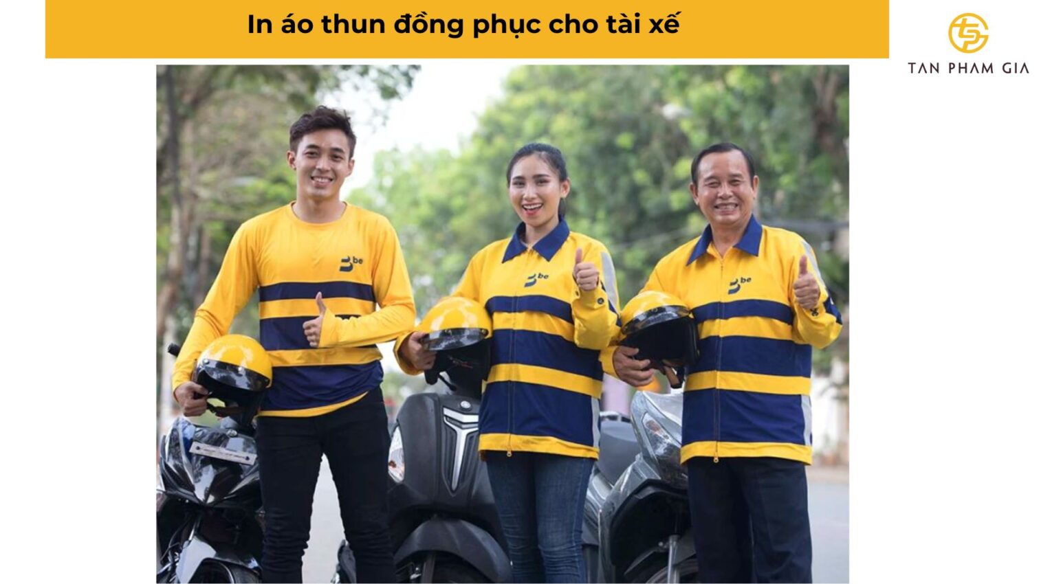 In áo thun đồng phục cho tài xế