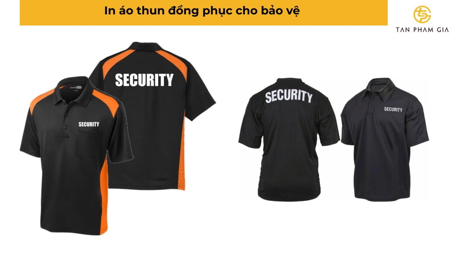 In áo thun đồng phục cho bảo vệ
