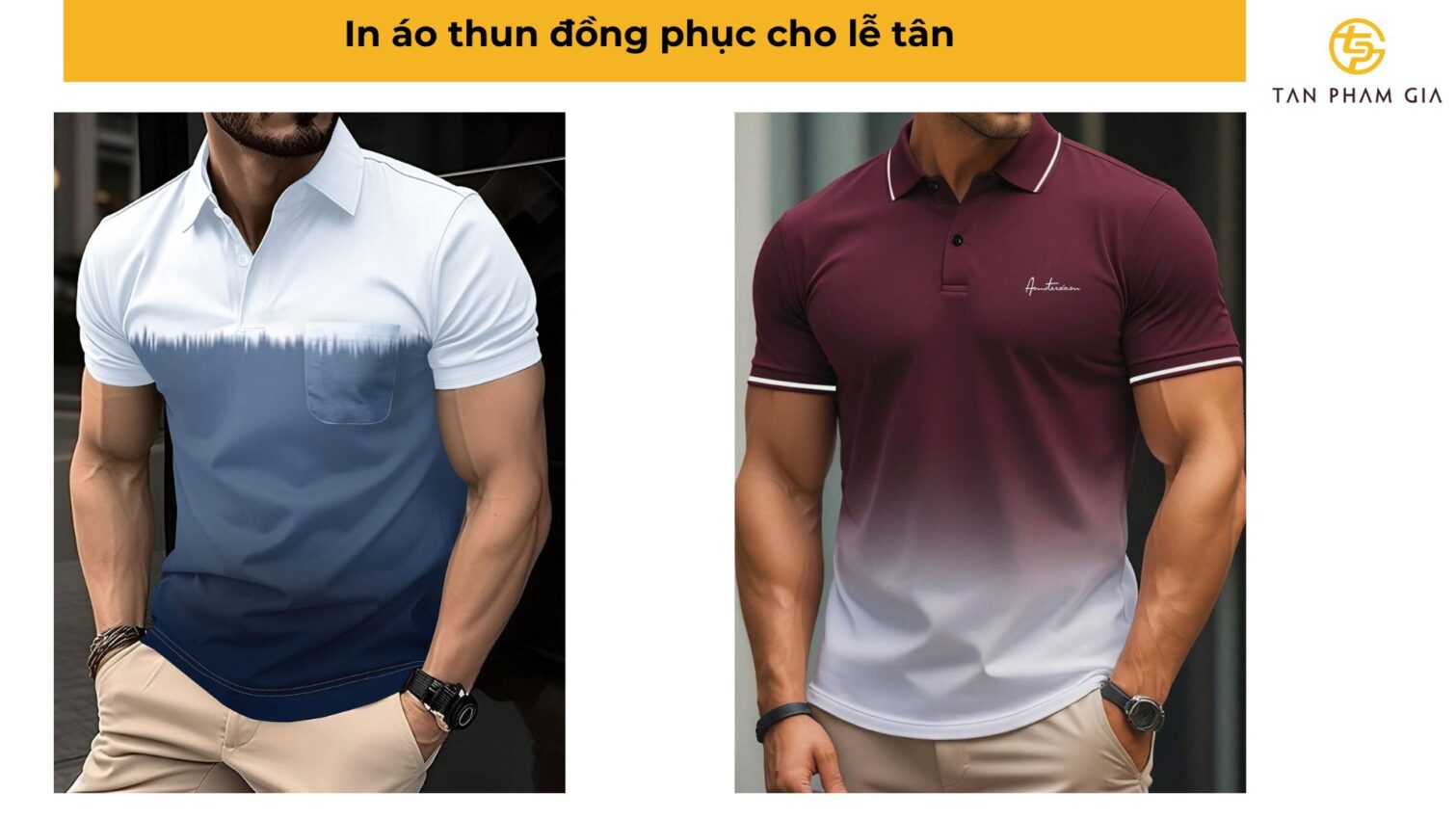 In áo thun đồng phục cho lễ tân