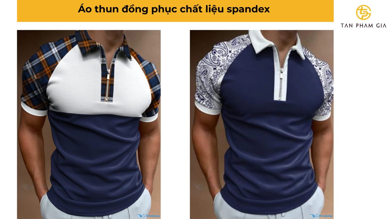 Áo thun đồng phục chất liệu spandex