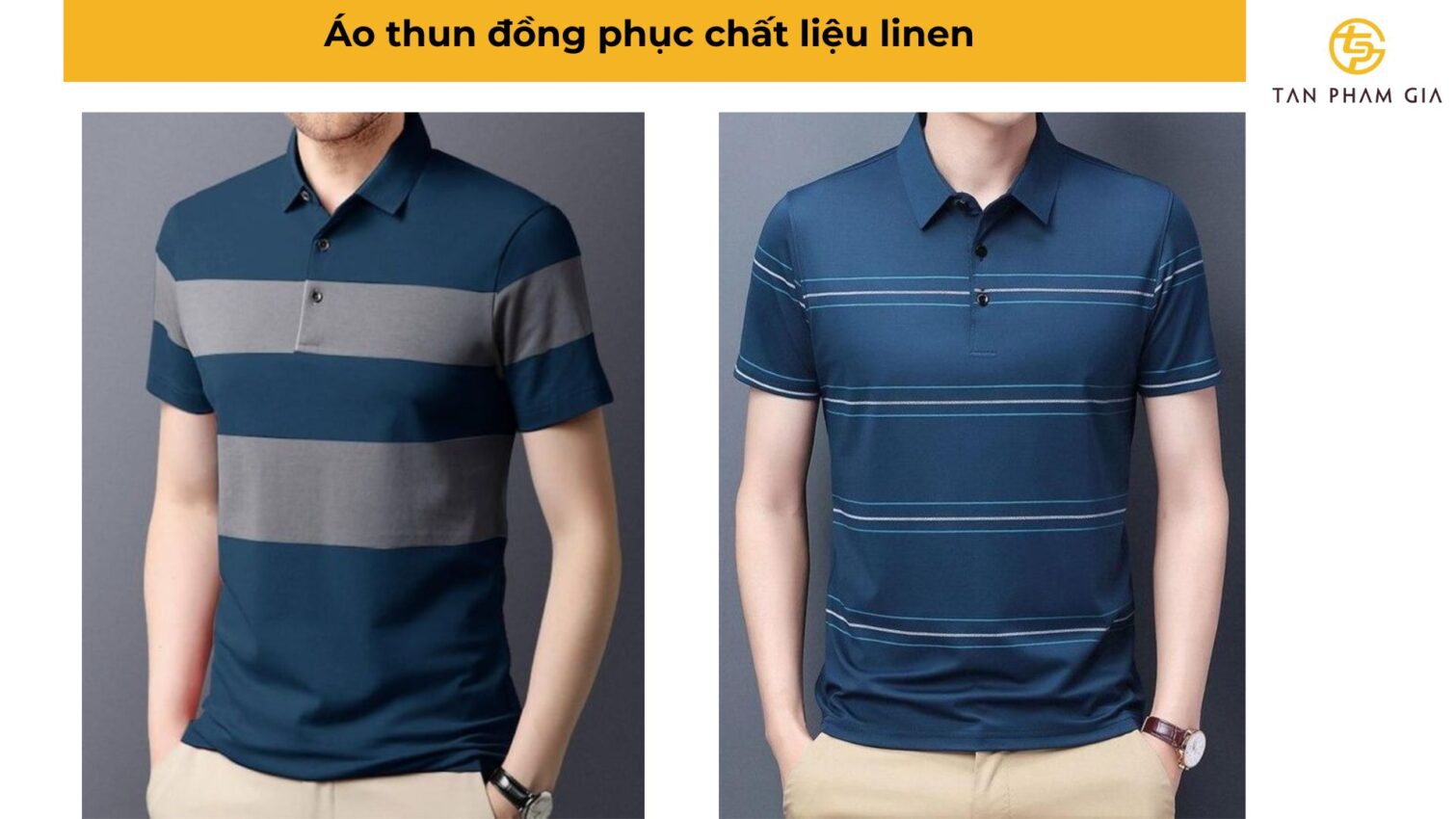 Áo thun đồng phục chất liệu linen