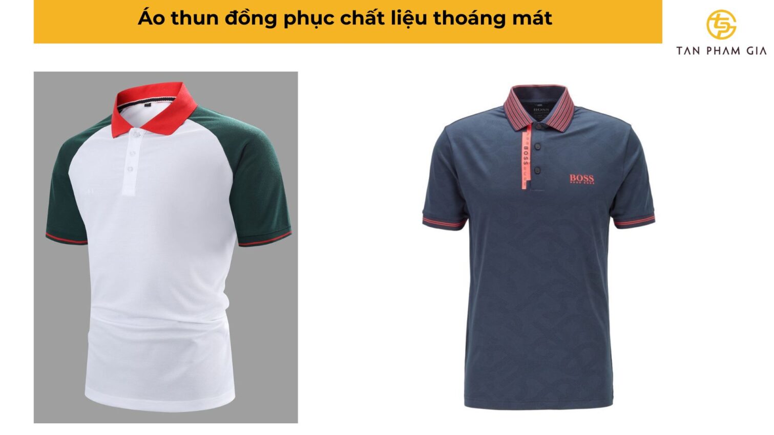 Áo thun đồng phục chất liệu thoáng mát