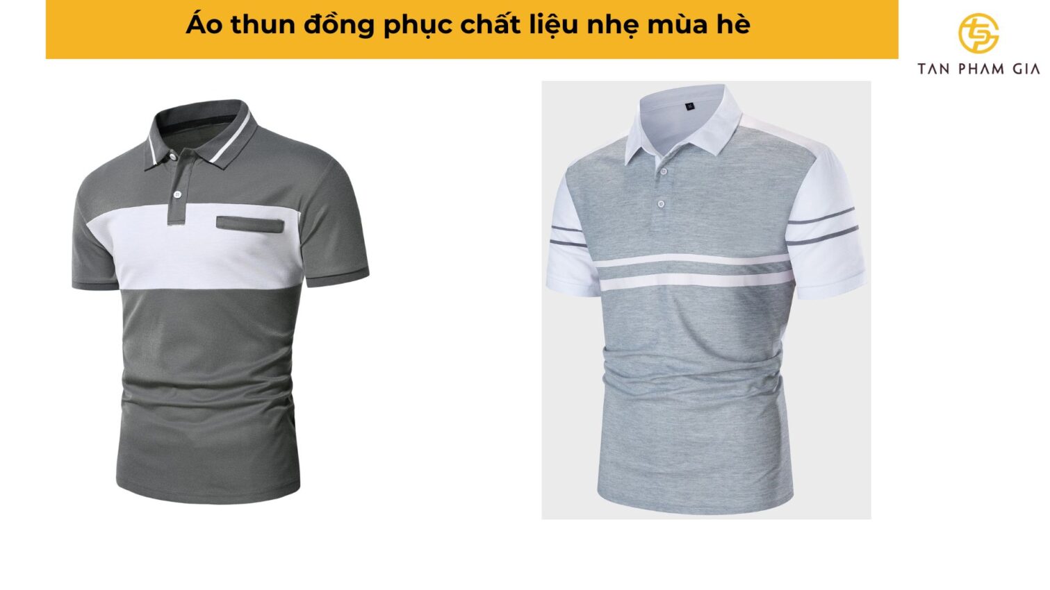 Áo thun đồng phục chất liệu nhẹ mùa hè