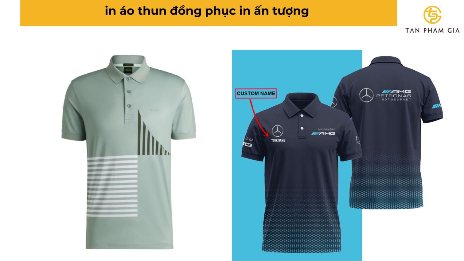 In áo thun đồng phục in ấn tượng