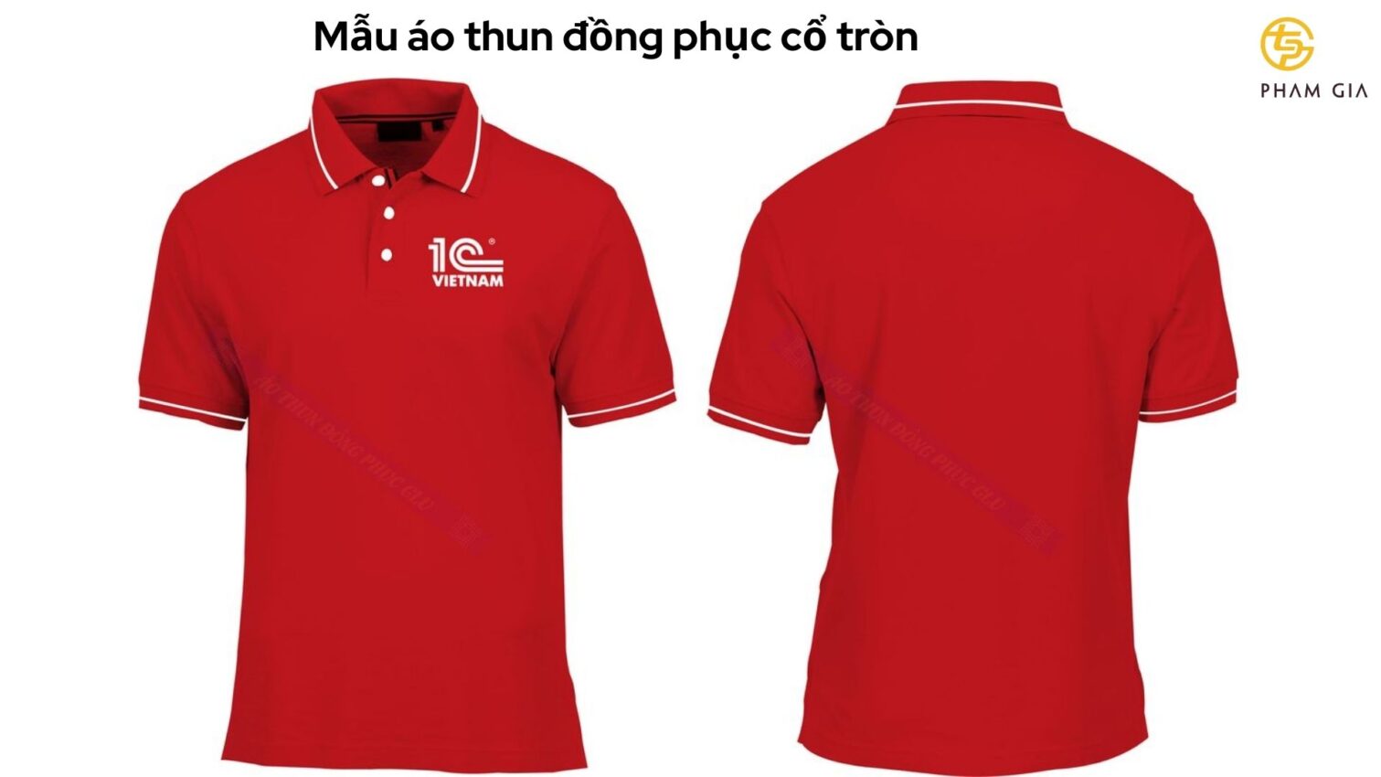 Mẫu áo thun đồng phục cổ tròn