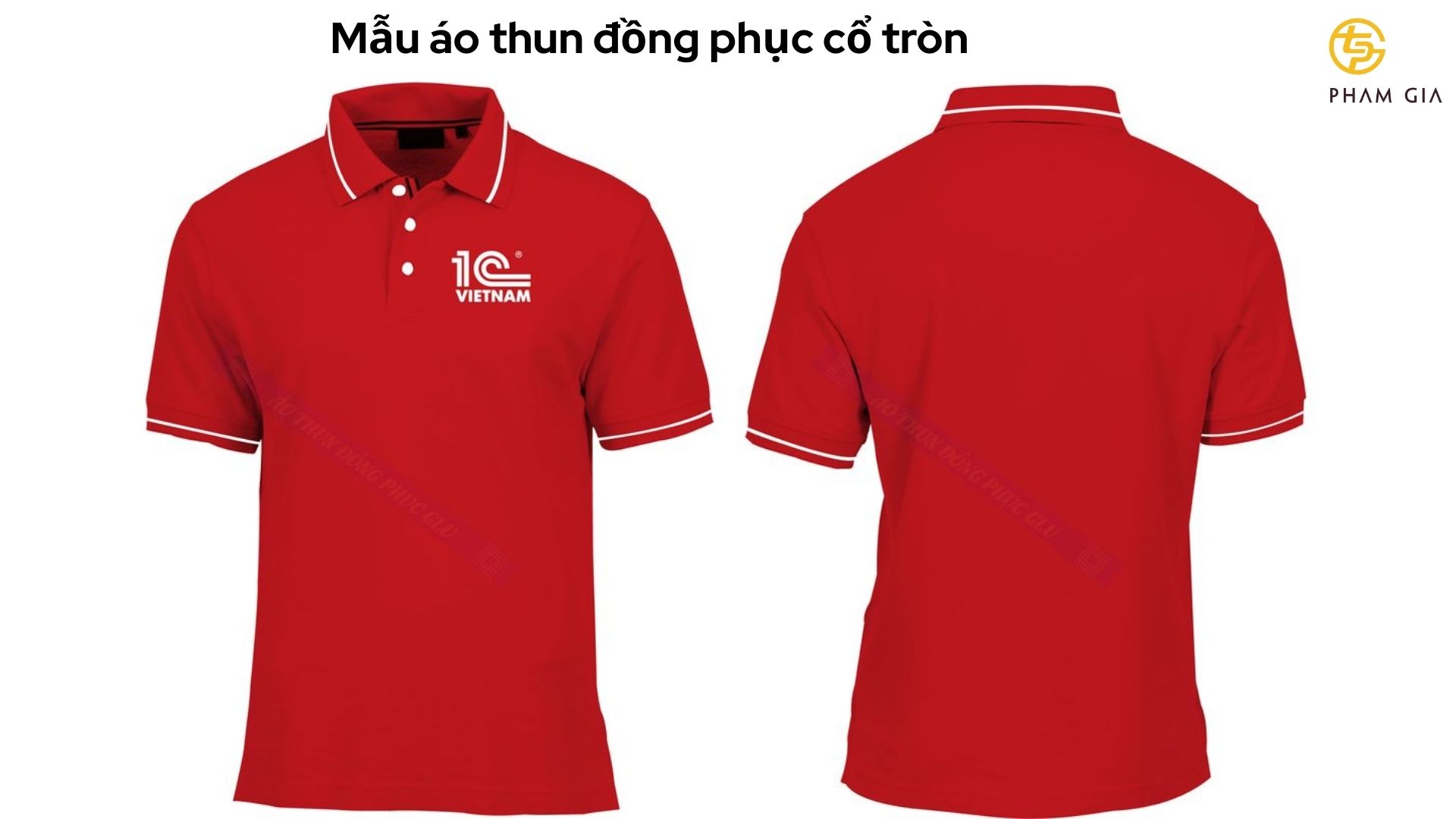 Mẫu áo thun đồng phục cổ tròn