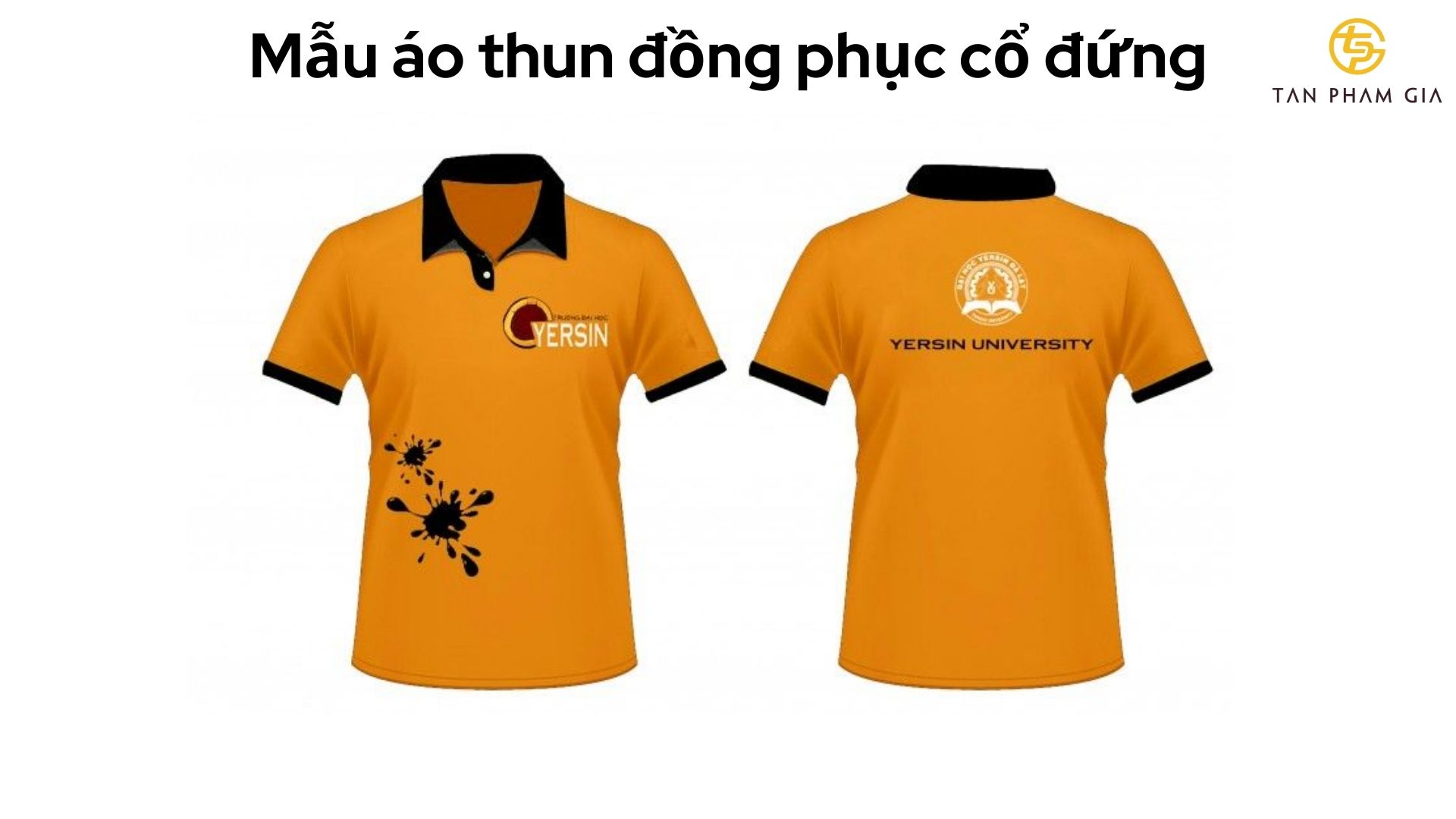 Mẫu áo thun đồng phục cổ đứng