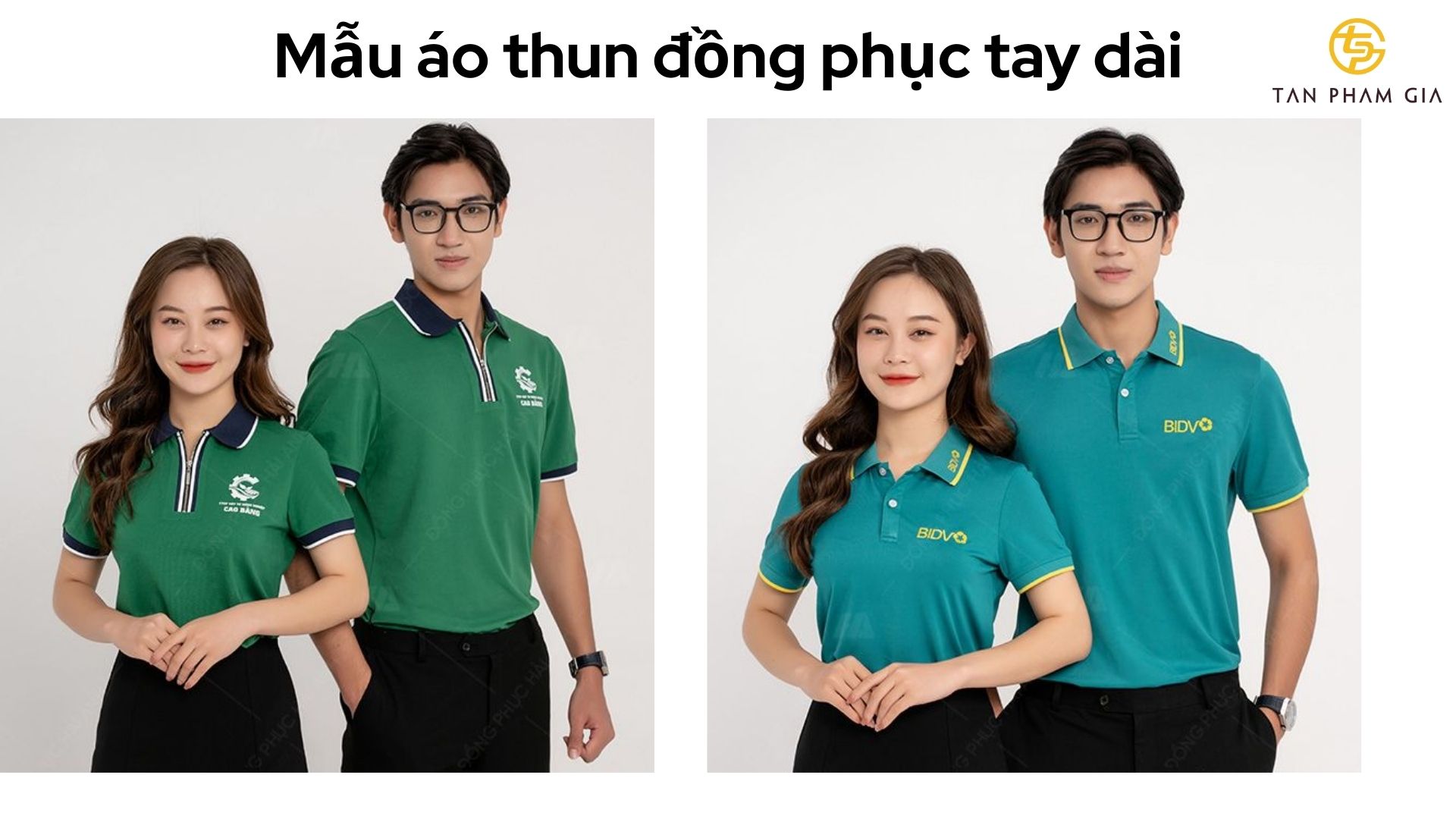 Mẫu áo thun đồng phục tay dài