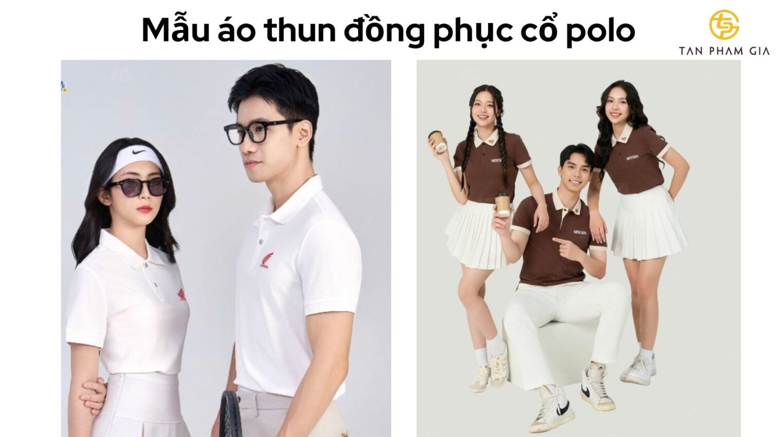 Mẫu áo thun đồng phục cổ polo