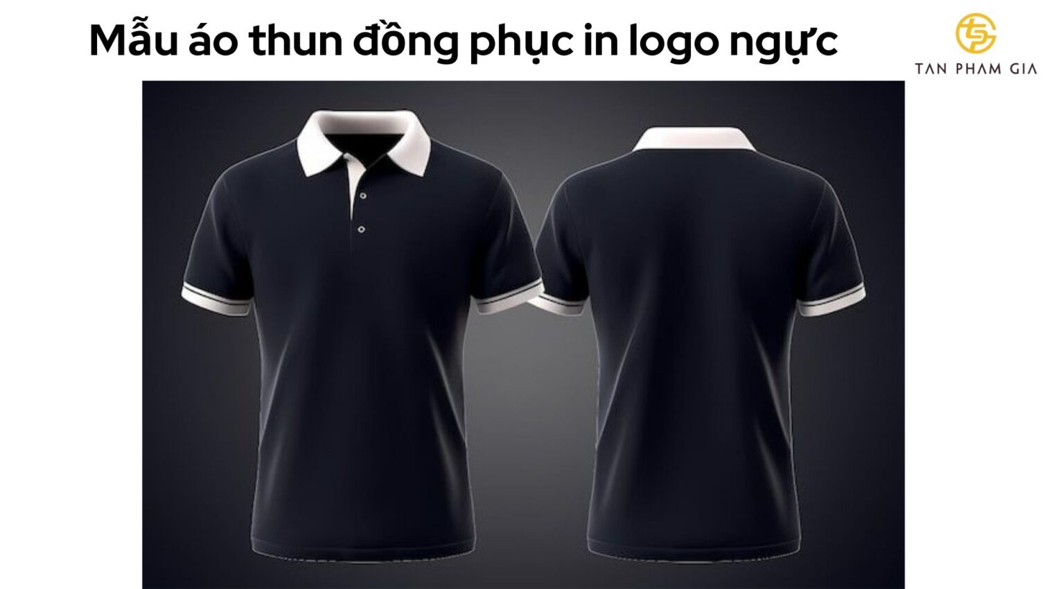 Mẫu áo thun đồng phục in logo ngực