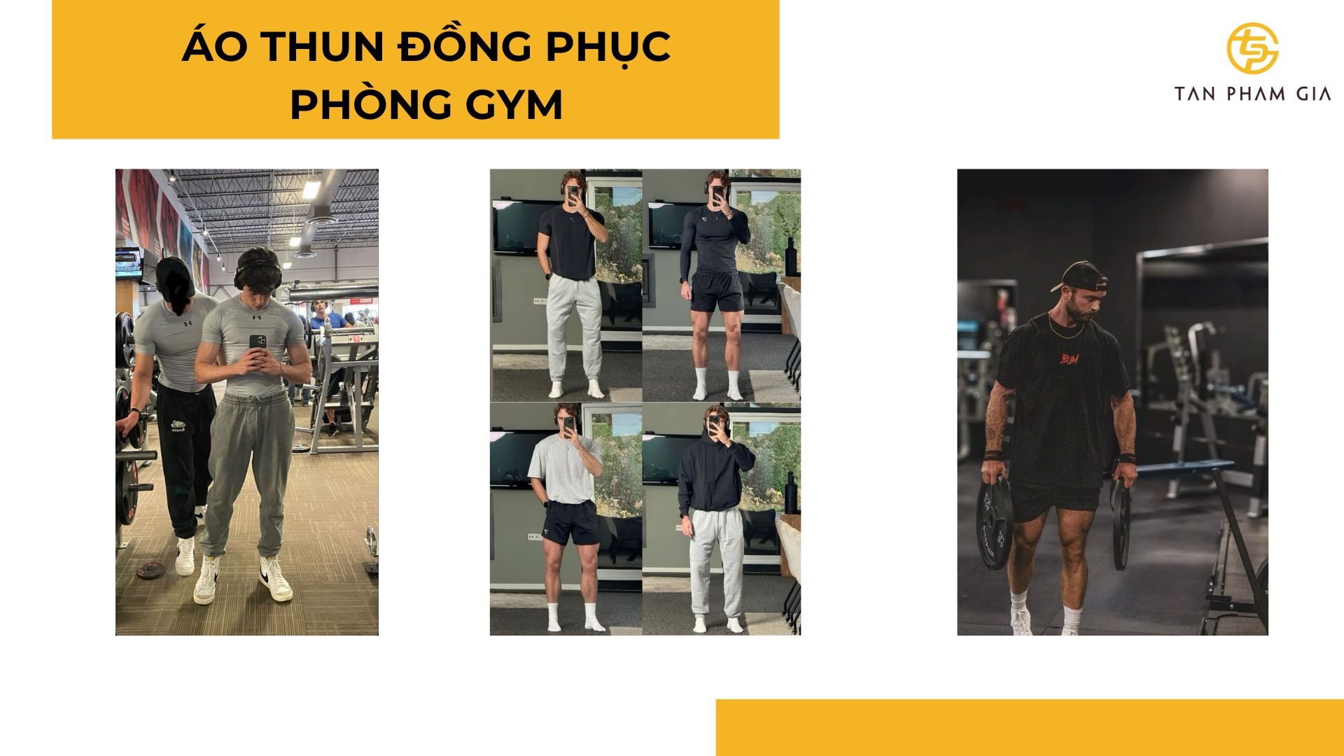 Áo thun đồng phục phòng gym