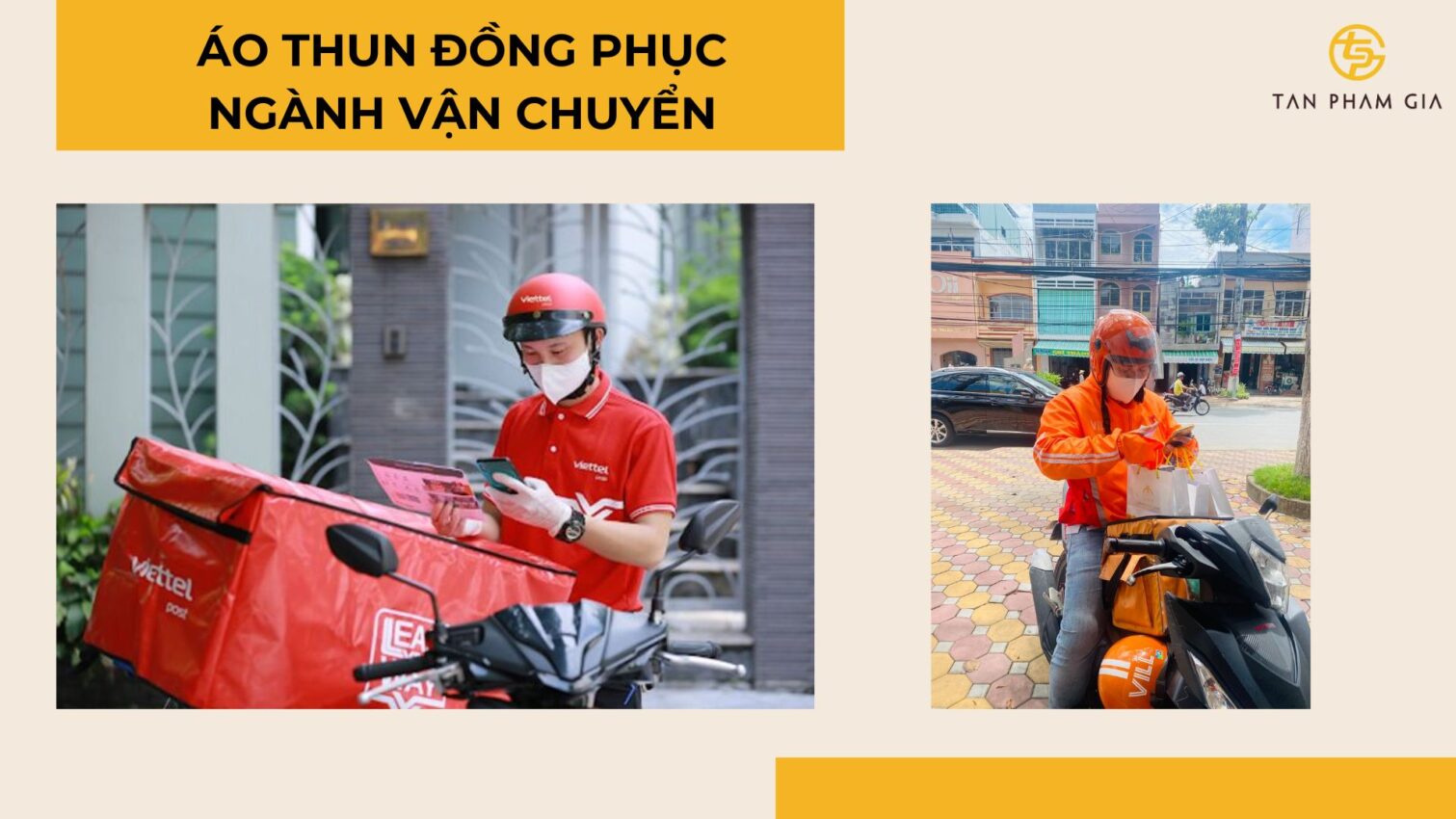 Áo thun đồng phục ngành vận chuyển