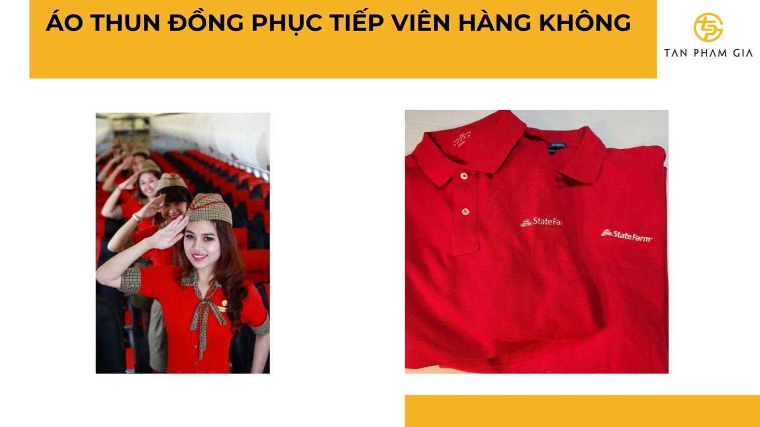 Áo thun đồng phục tiếp viên hàng không