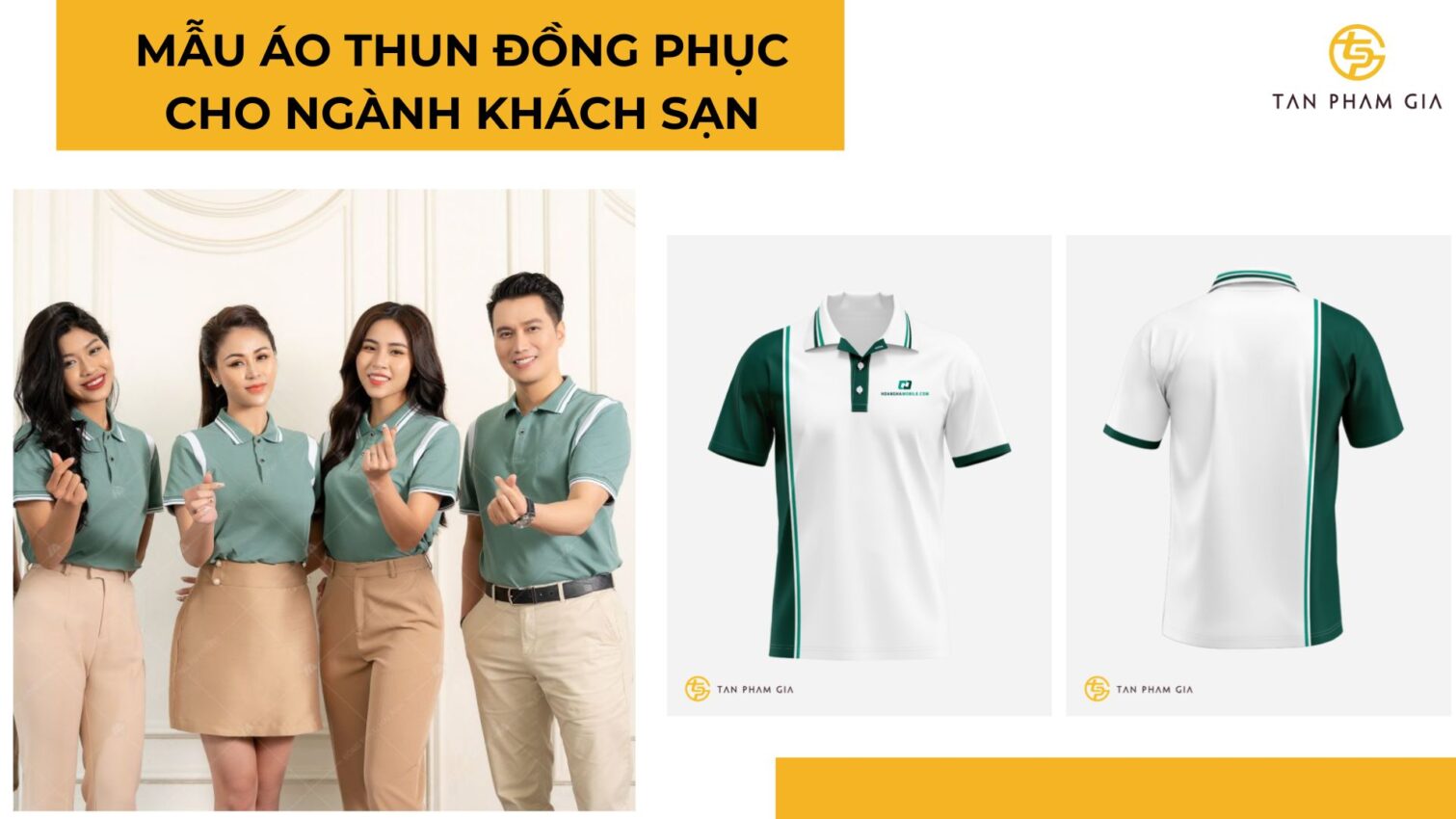 Áo thun đồng phục cho ngành khách sạn