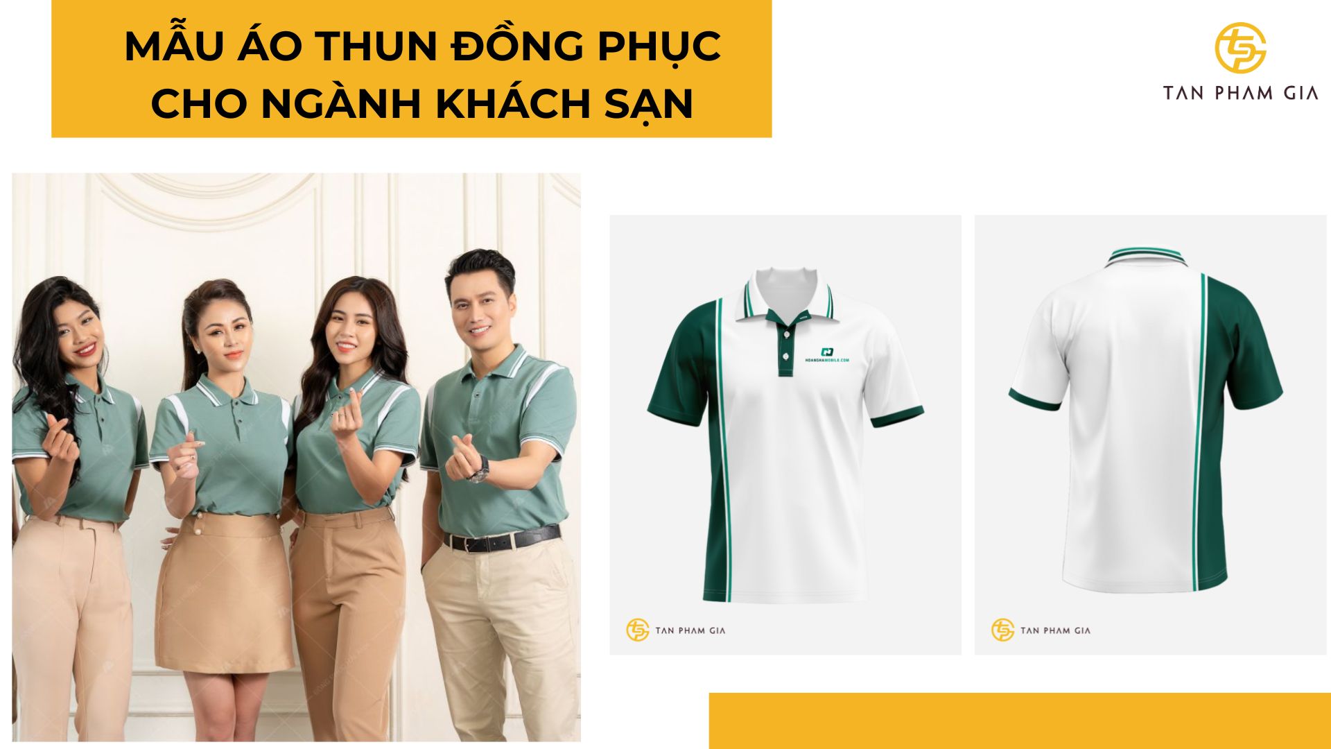 Áo thun đồng phục cho ngành khách sạn