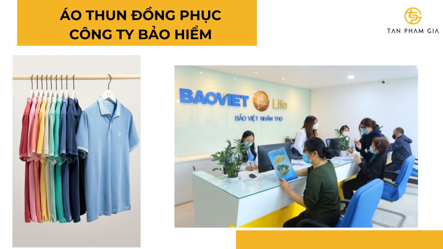 Áo thun đồng phục công ty bảo hiểm